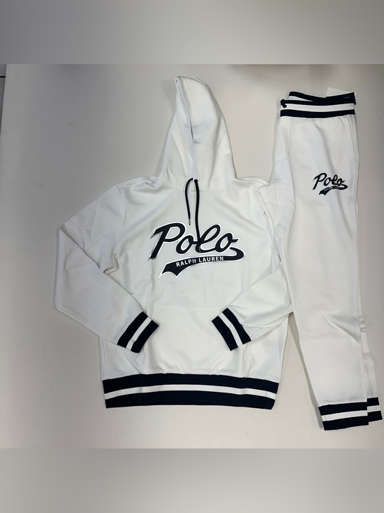 Ralph Lauren Other - Polo Ralph Lauren Double Knit Tech Fleece Jogger Sweatsuit White Top L Bottom M